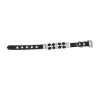 LIGHTAOTAO Collier pour Petits Chiens en Perles Cuir PU Réglable, Design Mignon et Élégant, Soutien Doux Irritations, pour Sorties en Extérieur