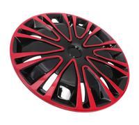 LIGHTAOTAO Couvre-moyeux Roue Décoratif PP Robuste Installation Facile Compatible Toutes Roues Enjoliveur Couleur Rouge et Noir pour Voiture