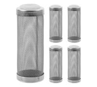 LIGHTAOTAO Crépine D'aspiration en Acier Inoxydable 5pcs pour Aquarium, Passoire à Mailles Fines Résistante la Rouille l'usure, pour Petits Animaux Aquatiques