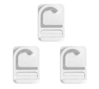 LIGHTAOTAO Crochet Mural Adhésif sans Perçage pour Balai et Serpillière 3pcs en Abs Blanc, Support Mural Robuste pour Restaurant et Hôtel