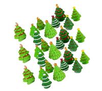 LIGHTAOTAO Décorations de Noël pour Décoration Solide et Créative 40pcs Sapins de Noël en Résine Miniatures Artisanaux Plusieurs Styles Maison et Bureau Plusieurs Styles
