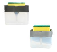 LIGHTAOTAO Distributeur de Savonnette Domestique Éponge, Capacité Grosse, Plastique Solide, sans Goutte, 2 Pièces, Cuisine et Salle de Bain Couleur Aléatoire