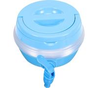 LIGHTAOTAO Distributeur D'eau Pliable Bleu en Plastique 3,5 L avec Robinet Grosse Capacité Portable Facile à Transporter pour Camping et Fêtes