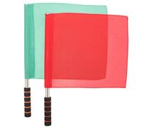 LIGHTAOTAO Drapeaux D'arbitre de Football Structure Solide 2 Pièces en Polyester Léger Poignée Antidérapante pour Arbitrage de Matchs et Entraînements Sportifs