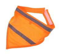 LIGHTAOTAO Écharpe Réfléchissante pour Chien Bandana Orange Léger et Respirant pour Chiots et Chiens Lors des Balades Nocturnes