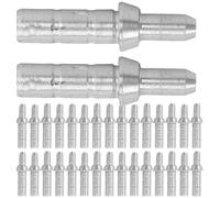 LIGHTAOTAO Encoches de Rechange pour Arc 4,2 Mm en Aluminium Argenté, 50 Pièces, Accessoires pour Queue de Flèche DIY, Protection et Précision pour Tir à L’Arc en Extérieur et Compétition