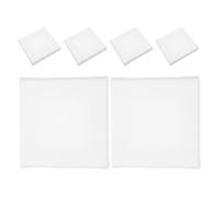 LIGHTAOTAO Ensemble de 6 Petites Toiles Blanches Encadrées 10X10 CM pour Peinture sur Toile Cadres en Bois Stables, pour Ateliers Scolaires