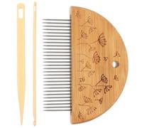 LIGHTAOTAO Ensemble de Peignes en Bois et Acier Kit Complet Outil DIY pour Tapisserie pour Métier à Tisser Manuel pour Fabrication de Pulls et Bonnets pour Artisanat