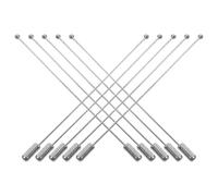 LIGHTAOTAO Épingles de Sûreté Utilisation Polyvalente 10pcs en Acier Inoxydable Argenté avec Butée, Design Élégant et Unique, Fixation Sécurisée pour Robes, Foulards et Chapeaux Lors