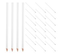 LIGHTAOTAO Feutres pour Dessiner Blanc, Stylo à Craie de Tailleur en Bois, 25pcs, Effaçable à L'eau Design Ergonomique, pour Broderie et Point de Croix