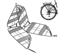 LIGHTAOTAO Filet de Protection Roue Arrière Vélo Garde-Jupe Léger Plastique Résistant Barrière Sécurisée pour Siège Arrière et Vêtements Compatible VTT et Vélo de Route