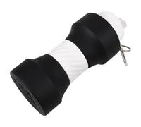LIGHTAOTAO Gourde de Sport en Silicone Noire 650ml Forme Haltère Pliable Anti-éclatement sans Odeur pour Fitness et Course à Pied Réutilisable