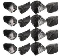 LIGHTAOTAO Gravier D'obsidienne Brute Noire pour Décoration Maison et Jardins Aquatiques, Pierre Naturelle Irrégulière en Obsidienne Unique et Belle, Paquet de 1 Unité