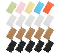 LIGHTAOTAO Intercalaires Index 20 Pièces Papier Colorés Onglets Perforés pour Classeurs Anneaux Adaptés aux Études Bureau