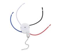 LIGHTAOTAO Interrupteur de Ventilateur de Plafond Vitesses Fils Kit Remplacement Chaîne à Tirer et Contrôle Lumière et Vitesse Facile à Installer Compatible Ventilateurs Plafonniers
