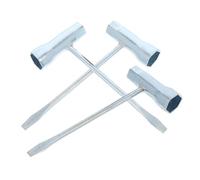 LIGHTAOTAO Jeu de 3 Clés en T en Acier au Carbone pour Tronçonneuse 13-19mm, Outil Léger et Résistant à l'usure pour Entretien en Extérieur et Travaux de Sylviculture