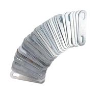 LIGHTAOTAO Kit de Fixation 50pcs Support de Panier pour Vélo Pliant en Fer Argenté Design à Deux Trous pour Installation Sécurisée Lors de Déplacements Urbains