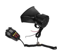 LIGHTAOTAO Klaxon D'alarme Voiture 100w Sept Sons Distincts, Plastique Noir, Intégration Flexible pour Gestion de Circulation et Alarmes Extérieures