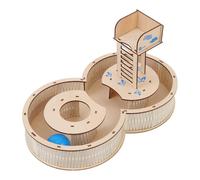 LIGHTAOTAO Labyrinthe en Bois Naturel pour Hamster Tunnel D’Exercice Compact Parcours en Huit Jeu D’Activité pour Petits Animaux de Compagnie Favorisant L’Agilité Santé Couleur Aléatoire