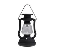LIGHTAOTAO Lanterne de Camping Solaire Vintage Noire Multifonction en Abs Pc, Rechargeable Usb, Lampe Portable pour Randonnées et Sorties en Plein Air