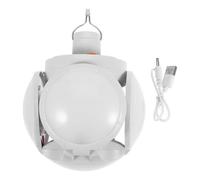 LIGHTAOTAO Lanterne Solaire Rechargeable Portable Blanche LED Haute Luminosité, Design Sphérique Pliable, pour Camping et Marché Nocturne en Extérieur