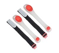 LIGHTAOTAO Lot de 2 Brassards Lumineux LED Rouges Brassard de Sécurité Réfléchissant pour Course à Pied Jogging et Activités de Plein Air Léger et Flexible Bracelet de Sport Visible Nuit
