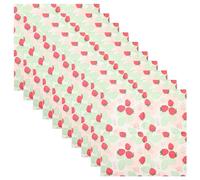 LIGHTAOTAO Lot de 20 Serviettes de Table à Thème Fraise en Pâte de Bois Forte Absorption D'eau pour Fêtes la Maison et Occasions Festives
