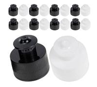 LIGHTAOTAO Lot de 24 Bouchons de Bouteille en Plastique 28mm Structure à Tirette, Étanches et Résistants aux Chocs, pour Usage Quotidien et Voyage