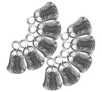 LIGHTAOTAO Lot de 30 Mini Cloches en Alliage Argenté Anneau Suspendre Breloques Décoratives DIY pour Fabrication de Bijoux Accessoires Suspendus Légers pour Bracelets et Créations