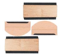 LIGHTAOTAO Lot de 4 Peignes à Laine en Bois et Métal, Brosse à Peluches Manuelle Compacte pour Vêtements, pour Manteaux et Pulls Lors du Voyage Lessive