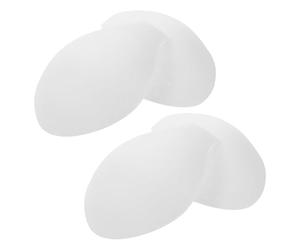 LIGHTAOTAO Lot de 4 Protections Sous-vêtements Blances pour Homme, Coussinets en Polyester Perforé en Forme de U pour Natation et Exercices Physiques