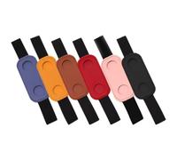LIGHTAOTAO Lot de 6 Porte-stylos en Cuir PU Bande Élastique, Design Compact pour Stylo Unique, pour Carnets et Paquet de Voyageur Protecteur Couleur Aléatoire