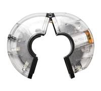 LIGHTAOTAO Lumière Vélo Rechargeable USB 7 LED Argenté en Plastique Longue Autonomie pour Rayons de Roue, Installation Simple pour Conduite Nocturne Sécurisée