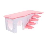 LIGHTAOTAO Maison pour Hamster Échelle Et Cachette en Plastique Solide, Grosse Taille, Jouet Ludique pour Petits Animaux, Habitat Intérieur pour Cochon d'Inde Et Souris