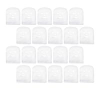 LIGHTAOTAO Masques Faciaux de Coton Blanc, Lot de 100 Pièces, Forme Grimace, Augmente L'absorption Cutanée, Adapté Contour Visage pour Soins Esthétiques