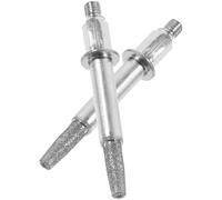 LIGHTAOTAO Meule à Tronçonneuse 2pcs en Fer et Corindon Argenté, Outil D'affûtage Léger pour Polissage et Meulage Fin des Chaînes de Tronçonneuse