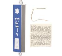 LIGHTAOTAO Mezouza Parchemin de Paroles Divines, Étui en Alliage de Zinc, Décoration Juive Méticuleusement Conçue pour Montant de Porte, Usage Polyvalent en Bureaux et Fenêtres