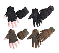 LIGHTAOTAO Moufles Demi-Doigts Tactiques M Taille Verts Doublure Polaire Chaude Antichoc et Respirants pour Cyclisme Randonnée et Sports de Plein Air Protection Antidérapante