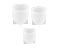 LIGHTAOTAO Moule en Silicone 3 Pièces Forme Œuf et Boule, Facile à Mouler et Réutilisable, pour Créations Artisanales DIY en Résine