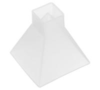 LIGHTAOTAO Moule en Silicone Flexible pour Résine Époxy Forme Pyramide Blanche Facile à Démouler pour Créations Décoratives et Travaux Manuels