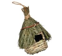 LIGHTAOTAO Nichoir Tissé à la Main en Jonc de Mer Naturel Nichoir Suspendu Décoratif pour Oiseaux Abri Léger et Résistant pour Jardin Balcon ou Terrasse Décoration Extérieure Jardin