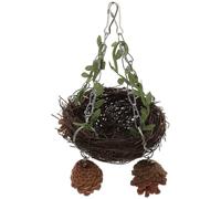 LIGHTAOTAO Nid de Couchage en Rotin Naturel pour Oiseaux et Perroquets, Hamac Confortable Mâcher pour Cage à Oiseaux la Maison