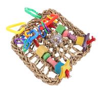 LIGHTAOTAO Oiseaux Perroquets en Paille Tressée Hamac Suspendu, Offre Un Espace Élevé et Décoratif pour Cage à Oiseaux, Accessoires Aléatoires Inclus