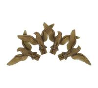 LIGHTAOTAO Ornement D’Aigle pour Mât de Drapeau, Lot de 4 en Plastique Doré | Tête Décorative de Remplacement, Finition Élégante et Forme D’aigle, pour Usage Extérieur