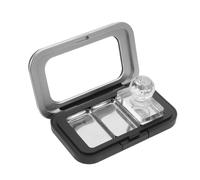 LIGHTAOTAO Palette de Fards à Paupières Vide, Palette de Rouge à Lèvres Vide, Boîte de Rangement de Maquillage Magnétique en Plastique Couvercle Transparent et Plateau de Pressage Intégré,