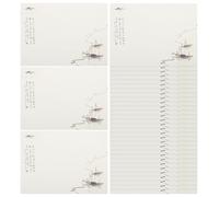 LIGHTAOTAO Papier à Lettres Vintage Motifs de Bateaux à Voile, 10 Sets de Papier pour Écrire Fluide et Élégant, 8 Feuilles par Set, pour Écrire des Cartes de Vœux