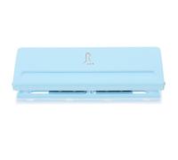 LIGHTAOTAO Perforatrice Facile à Utiliser à 6 Trous Manuelle Portable en Métal Bleu Outil de Poinçonnage Précis et Compact pour Feuilles Mobiles et Œuvres D'art