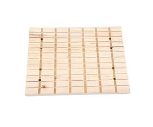 LIGHTAOTAO Planche à Griffer Design à Trous en Bois Naturel Fonction Meulage des Griffes Pratique à Fixer en Cage ou Animalerie pour Lapin et Chinchilla
