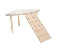 LIGHTAOTAO Plateforme avec Cochon d'Inde Hamster en Bois d'angle et pour Échelle, Compatibilité Polyvalente et Gain de Place pour Cage Moderne