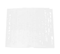 LIGHTAOTAO Pochoirs de Dessin Créatifs 16 Pièces pour Décoration Murale en Matériau Synthétique Blanc, pour de Peinture et Bricolage Artistique